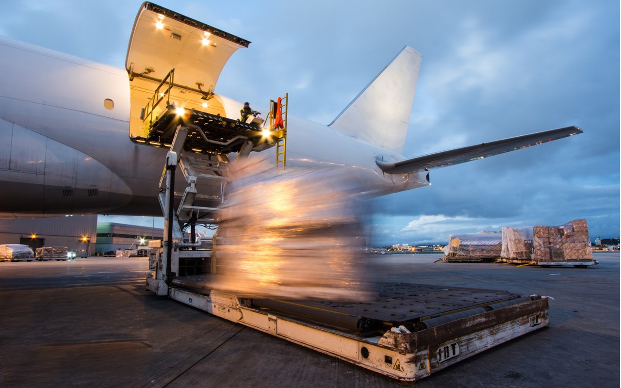 photo of cargo loading onto aircraft